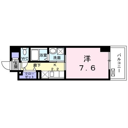 おもろまち駅 徒歩6分 6階の物件間取画像